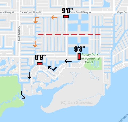 Boating access out of the Eight Lakes in Cape Coral